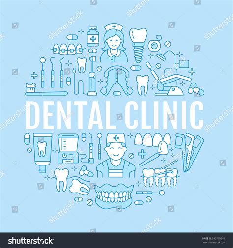 Dentist Orthodontics Medical Banner With Vector Royalty Free Stock