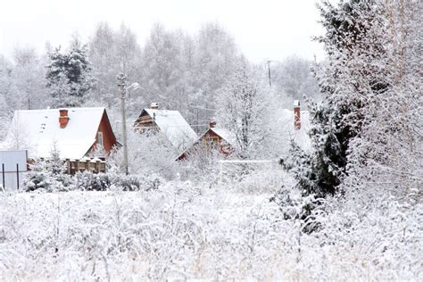 Winter village stock image. Image of landscape, idyllic - 22994885