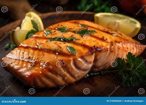 Salmon Steak Set Hand Drawn Doodle Art Fresh Redfish Isolated Hand