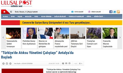 Türkiyede Atıksu Yönetimi Çalıştayı Antalyada Başladı Su Yönetimi