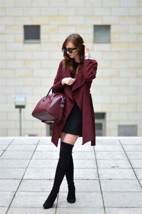 Actualizar 113 Imagen Outfit Con Botas Largas Color Vino Abzlocal Mx