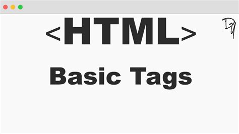 HTML Basic Tags 03 YouTube