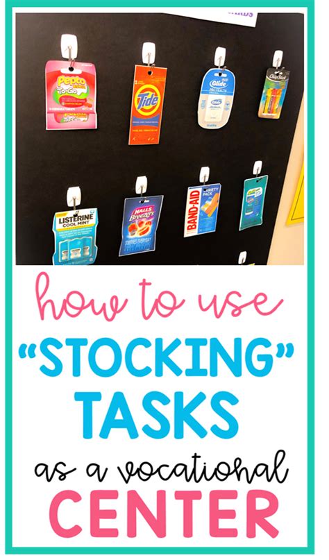 Stocking the shelf work task for vocational learning – Artofit