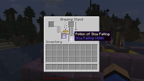 Comment Faire Une Potion Chute Lente Dans Minecraft