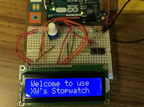 Arduino 1602 LCD Stopwatch Project Nebulous Thinking