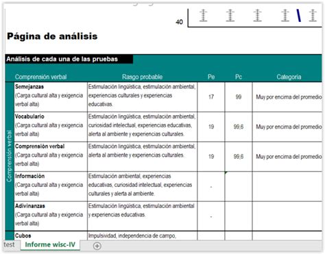 Test Wisc Iv Reporte Plus Psicotest