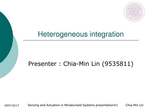 PPT - Heterogeneous integration PowerPoint Presentation, free download ...