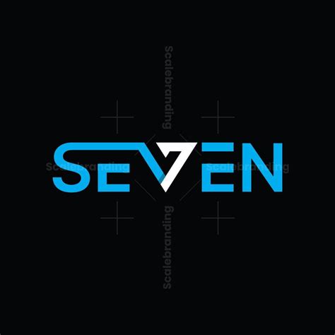 Seven Logo | Seven logo, Word mark logo, Logo design process