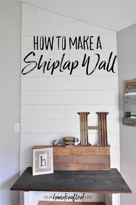 How to Plank an Accent Wall - DIY Shiplap for Less Than $50 - Our ...