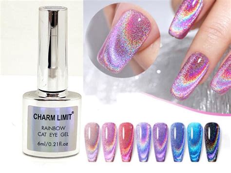 Esmalte Semipermanente Charm Limit Holografico Ojo De Gato Santa Fe