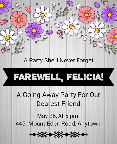 Free Editable Farewell Party Invitation Templates