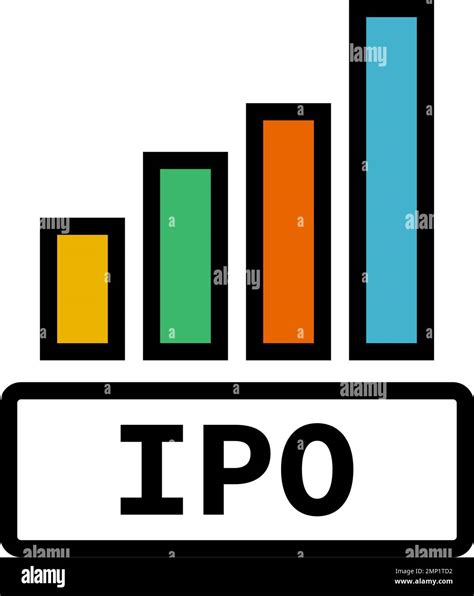 Ipo Bar Graph Icon Initial Public Offering Bar Graph Editable Vector