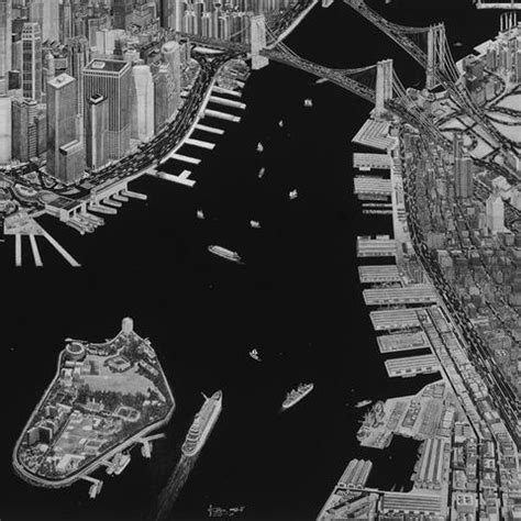 New York Skyline Pencil Drawing at PaintingValley.com | Explore ...