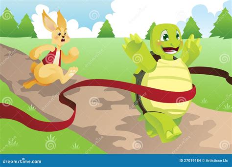 Tortoise and hare stock vector. Illustration of turtle - 27019184