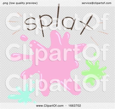 Paint Color Onomatopoeia Sound Splat Illustration By Bnp Design Studio