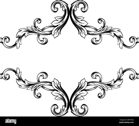 Classical Baroque Vector Of Vintage Element For Design Decorative