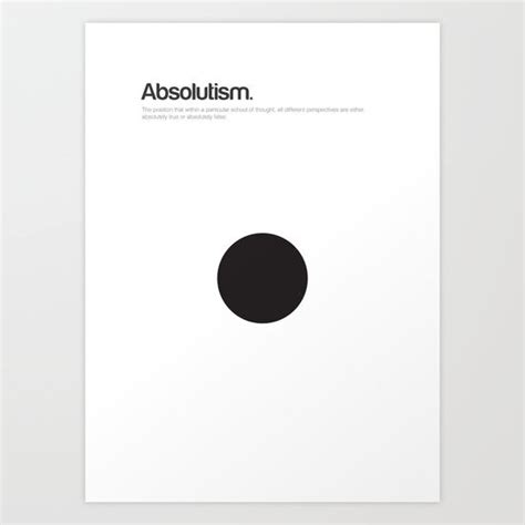 Absolutism Art Print by Genis Carreras | Society6 | Graphic design ...