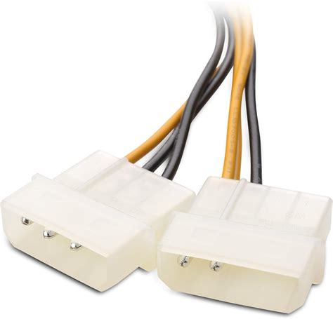 Buy Cable Matters 2 Pack 6 Pin Pcie To Molex Power Cable 6 Inches 2 Molex To 6 Pin Pcie Online