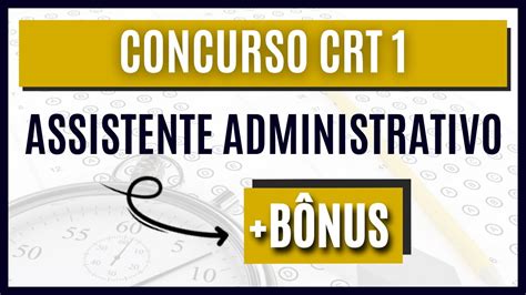 Como Ser Aprovado No Concurso Crt 1 2023 Material EspecÍfico Para