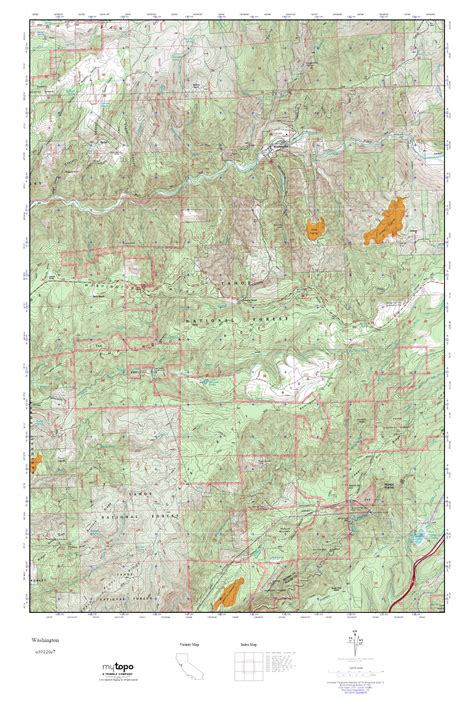 Mytopo Washington California Usgs Quad Topo Map