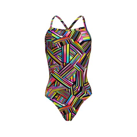 Funkita Girls Tie Me Tight One Piece Fks001g Strip Straps Ocean Paradise