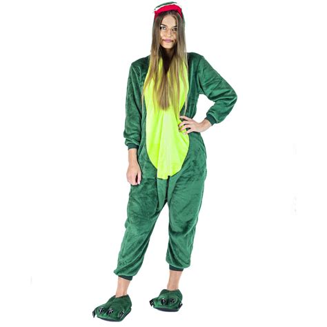 Dinozaur Kigurumi Onesie Dres Pi Ama Kombinezon Zabawny Kostium