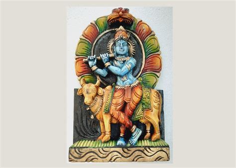 15 Krishna Wall Hanging Krishna Statue Wooden - Etsy