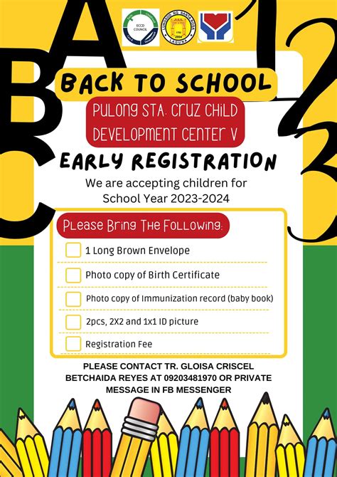 PSC 5 CDC EARLY REGISTRATION IS ON GOING FOR S.Y. 2023-2024!!! SEE THE