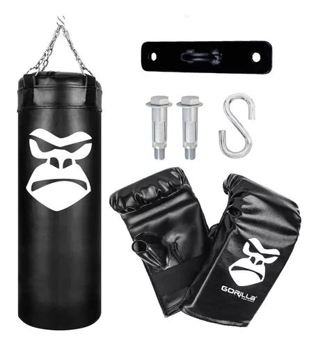 Saco De Boxeo Colgante Treino Kit Completo Gorila Luta Box Muay Thai