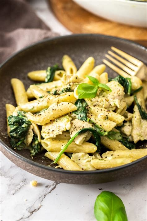 Chicken And Spinach Pasta Sugar Salt Magic