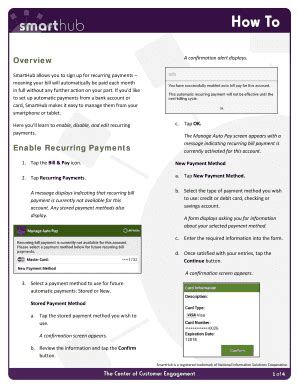 Fillable Online Manage Recurring Payments Fax Email Print Pdffiller