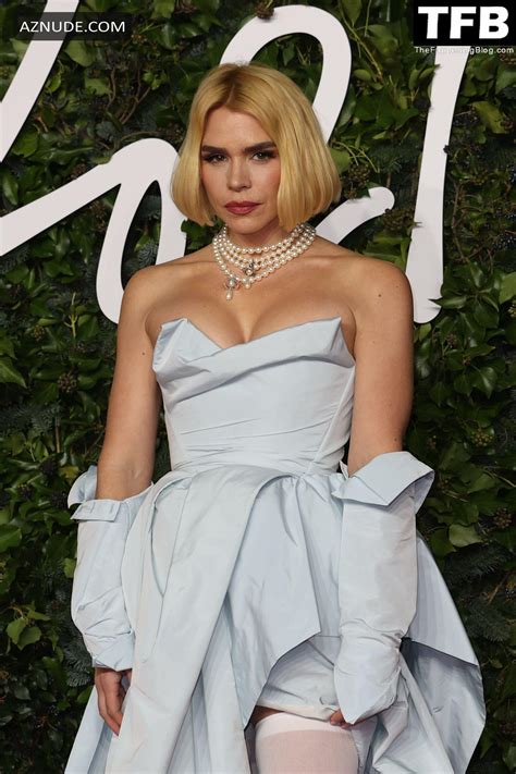 Billie Piper Sexy Seen Flaunting Her Big Tits At The Fashion Awards In London AZNude