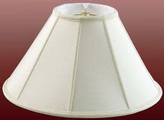 Straight side coolie lampshade, cream, white or beige silk up to 24 ...