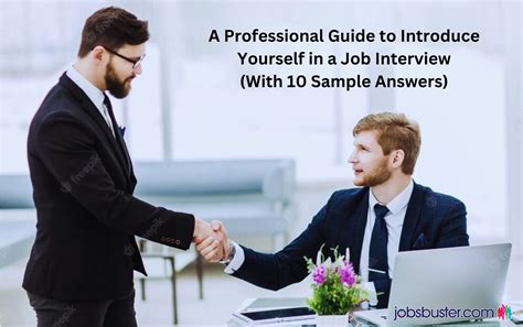 A Professional Guide To Introduce Yourself In A Job Interview With 10