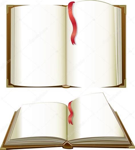 Opened Books With Blank Pages Stock Vector Wikki33 3632060