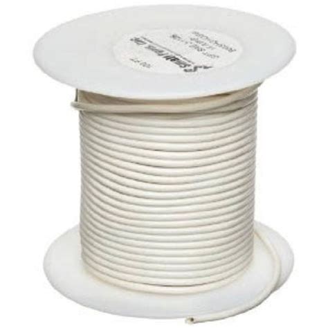 12 Ga White Abrasion Resistant General Purpose Wire GXL 25 Feet