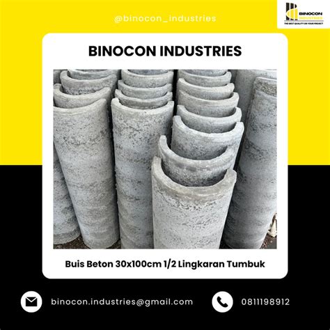 Jual BUIS BETON 30x100cm SETENGAH LINGKARAN TUMBUK Kab Bogor