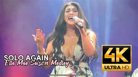 Regine Velasquez Ella Mae Saison Medley Hd Solo Again Concert Youtube