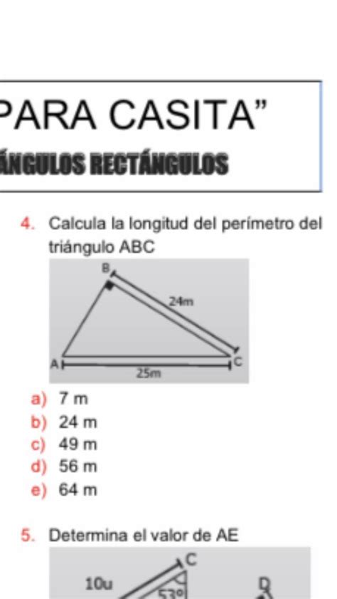 Calcula la longitud del perímetro del triángulo ABC Brainly lat