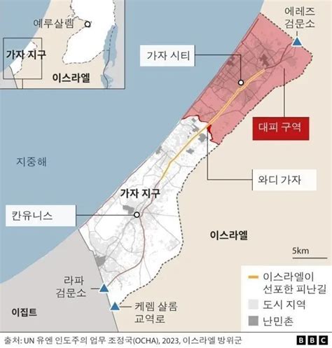 이스라엘 하마스 가자 지구의 생명줄이 된 이집트 국경 라파 검문소란 Bbc News 코리아