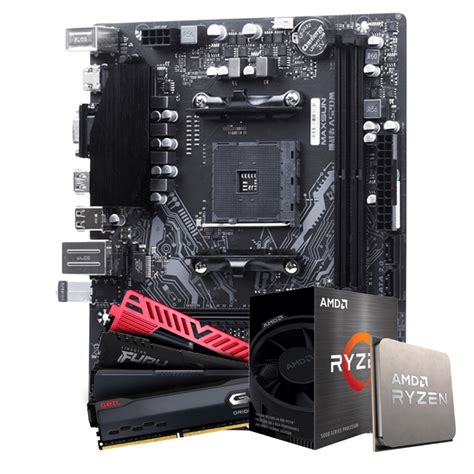 Kit Upgrade AMD Ryzen 5 5600 MAXSUN A520M MS Challenger Memória DDR4