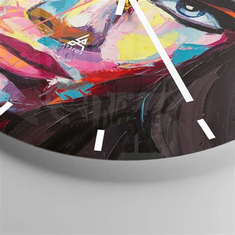 Horloge Murale Arttor L Me Aussi Est Color E Cadran Lignes