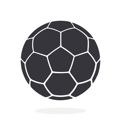 Silhouette of leather soccer ball 22999873 Vector Art at Vecteezy