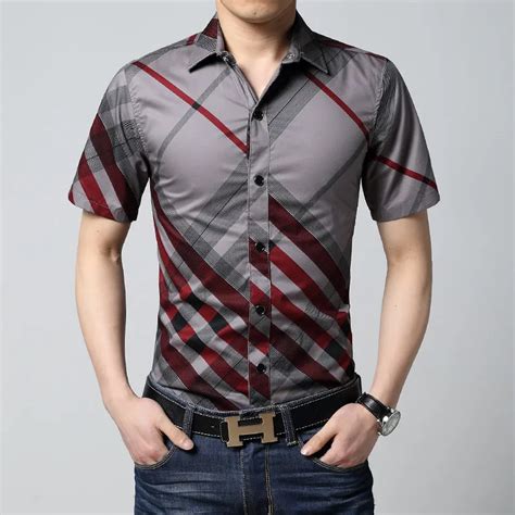 2018 New Slim Fit Men Short Sleeve Shirts Fashion Men Clothes Mencamisa