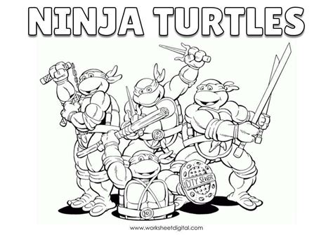 Ninja Turtles Worksheet Digital Worksheets Library