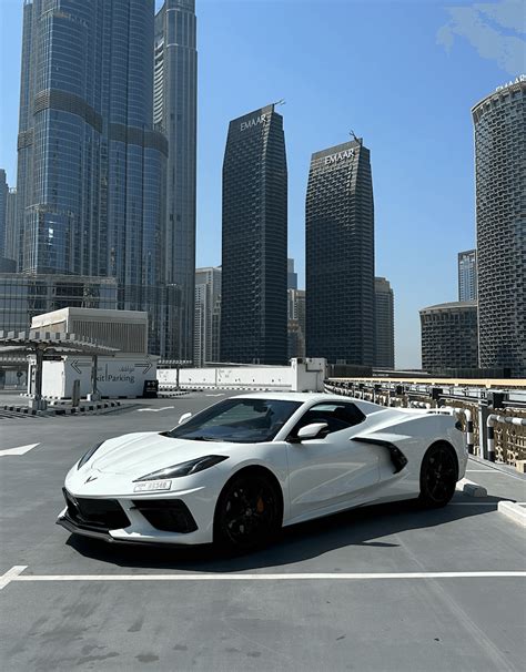 Rent Chevrolet Corvette Stingray Cabrio White in Dubai - Chevrolet ...