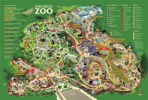 San Diego Zoo Map Printable | Ruby Printable Map