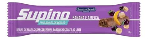 Barra Banana E Ameixa Zero Açúcar Supino 32 Un De 24g