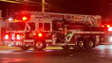 Brookhaven Fire Company Quint 52 Ambulance 52 Responding 11 13 23