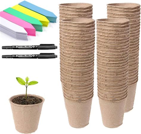 Tech Garden Pack Of Biodegradable Cm Plant Pots Plastic Free